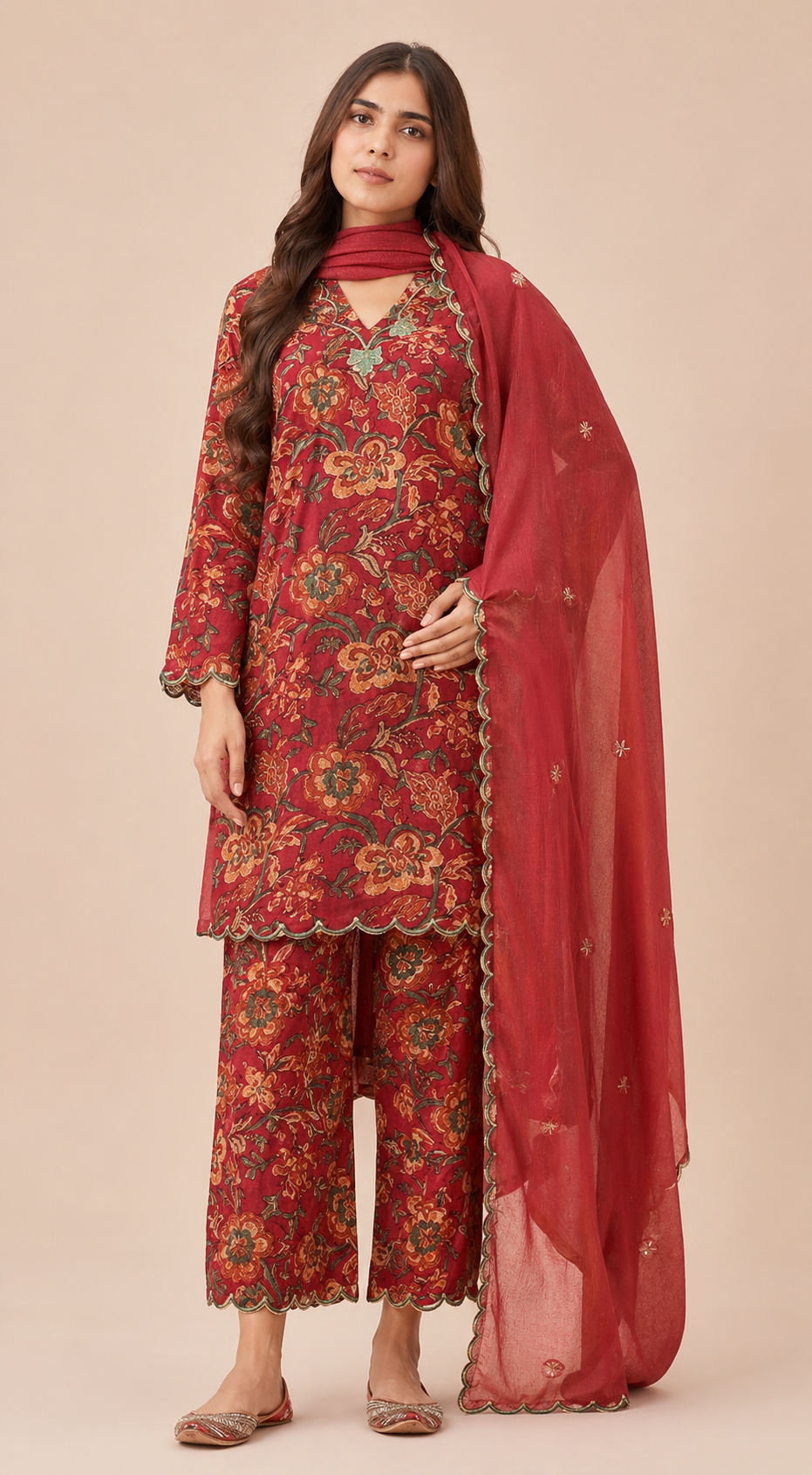 Somiya Premium Floral Pure Cotton Suit Set