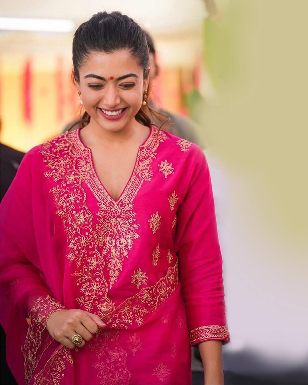Premium Pink Berry Silk Heavy Embroidered Suit Set with Dupatta